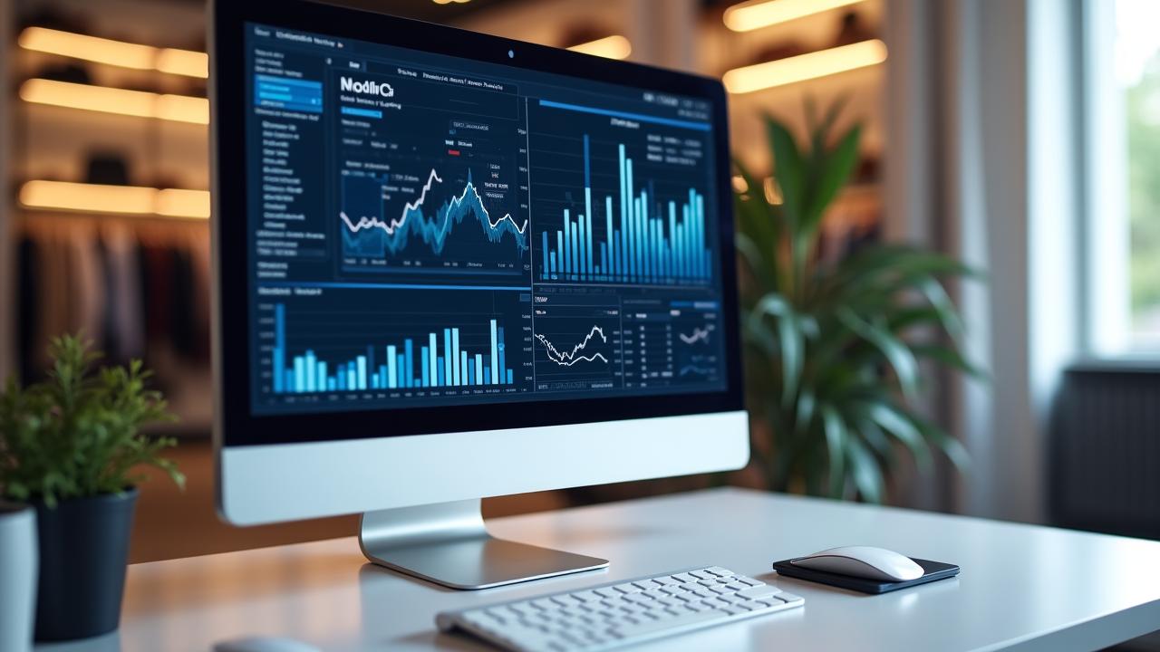 Professional e-commerce dashboard with inventory metrics