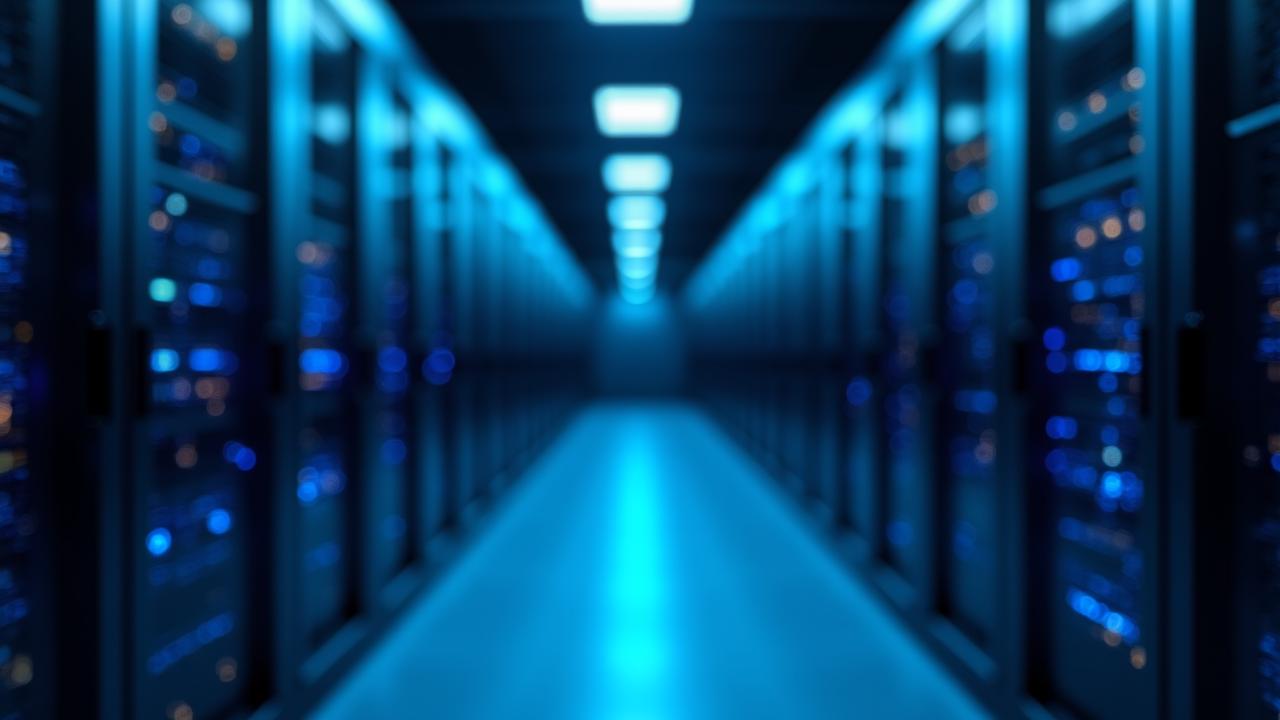 Secure server infrastructure symbolizing financial data protection